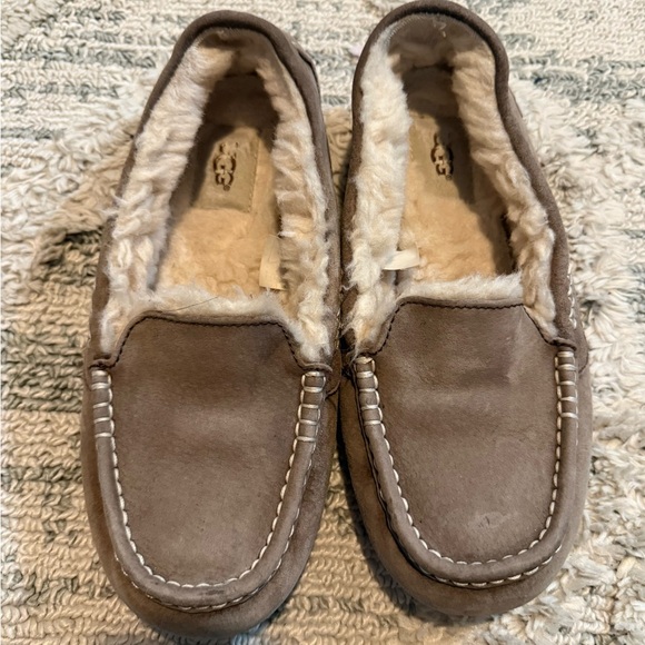 UGG Shoes - UGG Tan Suede Moccasin Slippers